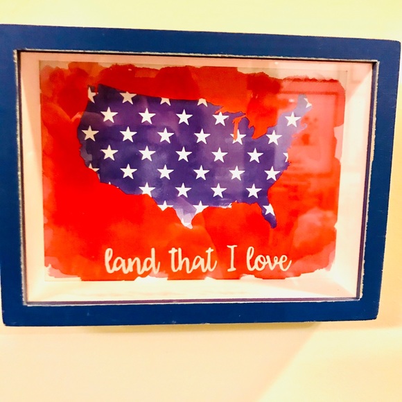 American Map Motivational Sign Shelf Sitter New - Picture 4 of 8